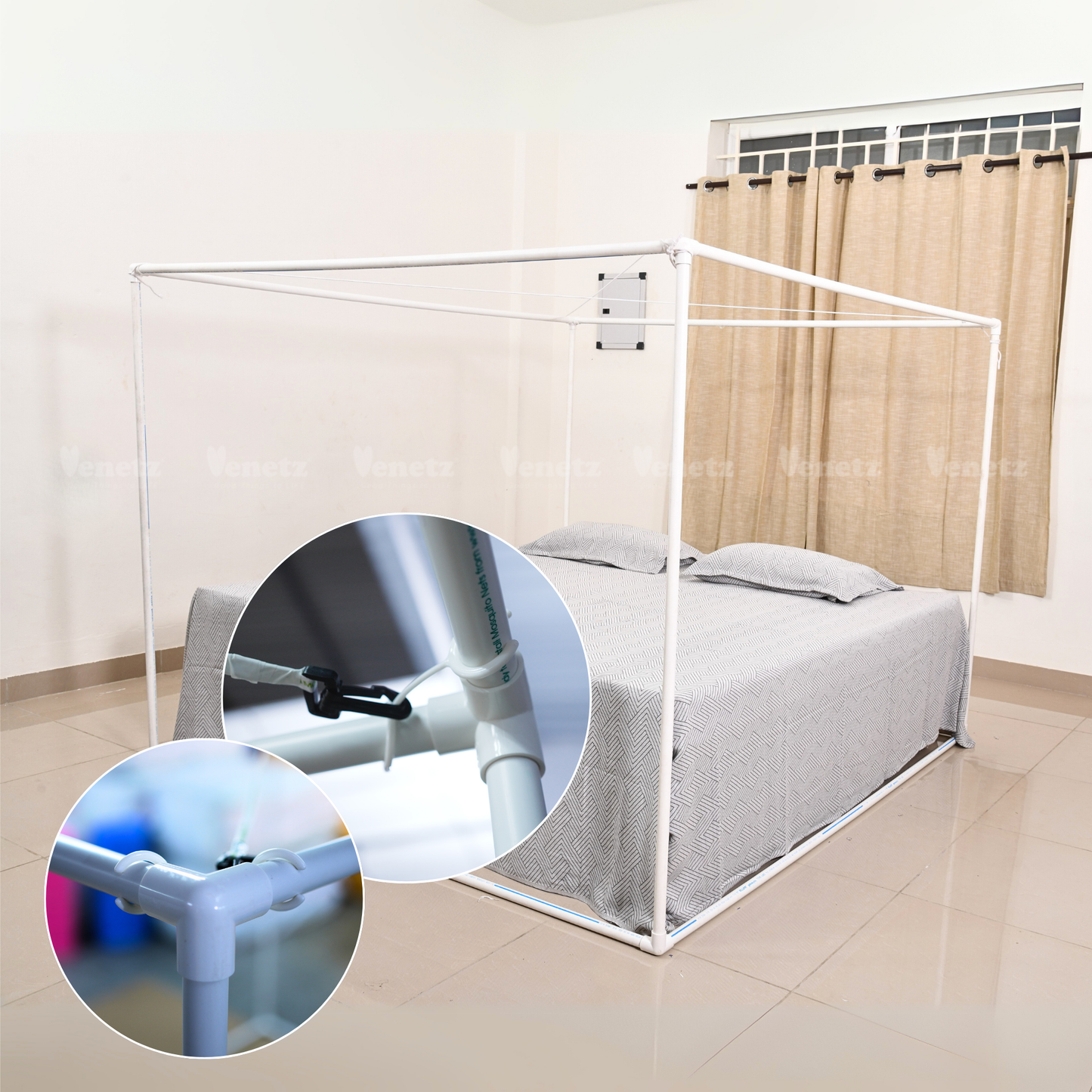 Framed Mosquito Net For Double Cot