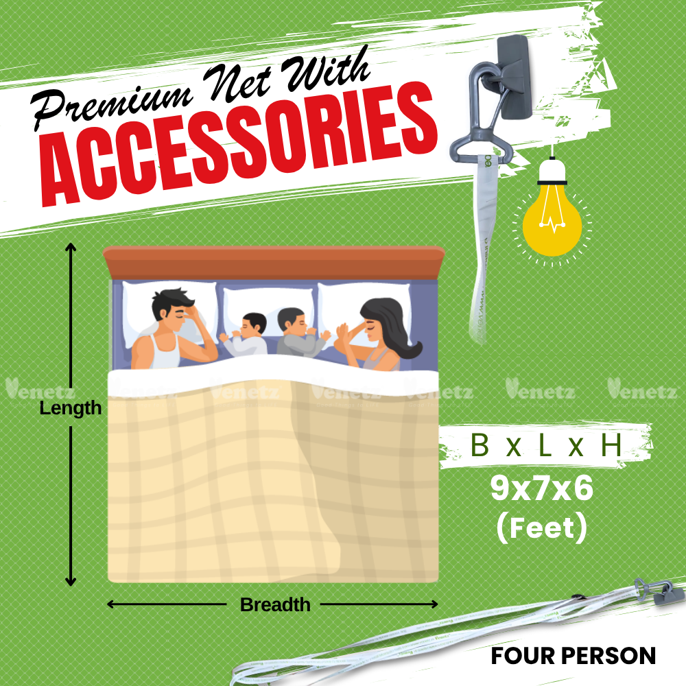 30 Seconds Mosquito Net For Four Person